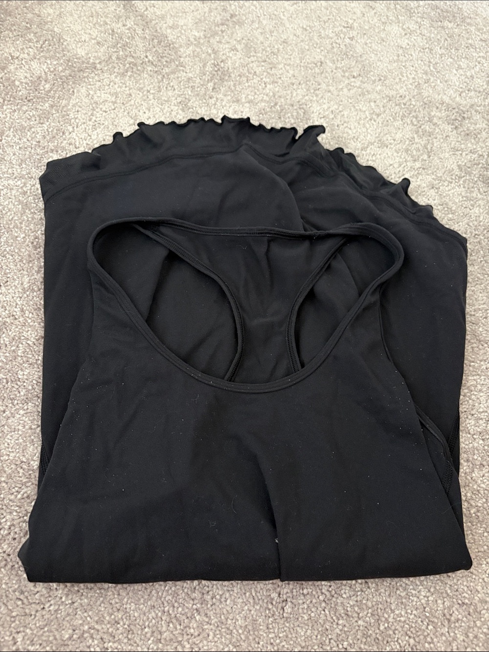 lululemon athletica Black Racerback Tank - Women's